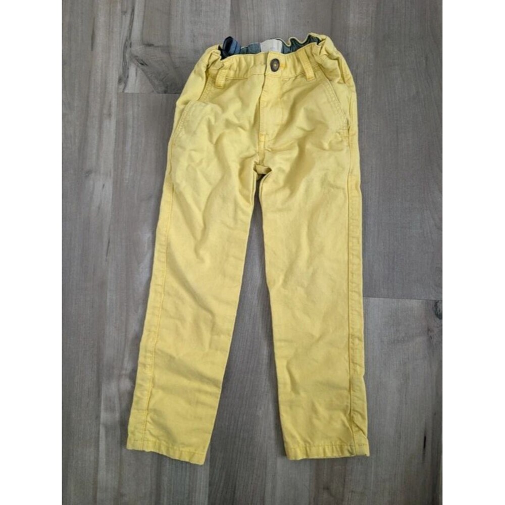 Mini Boden Boys Yellow Chino Pants, 5Y (U2)